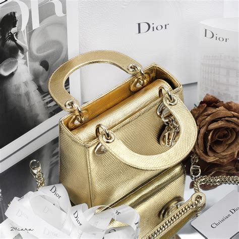 christian dior gold bag.